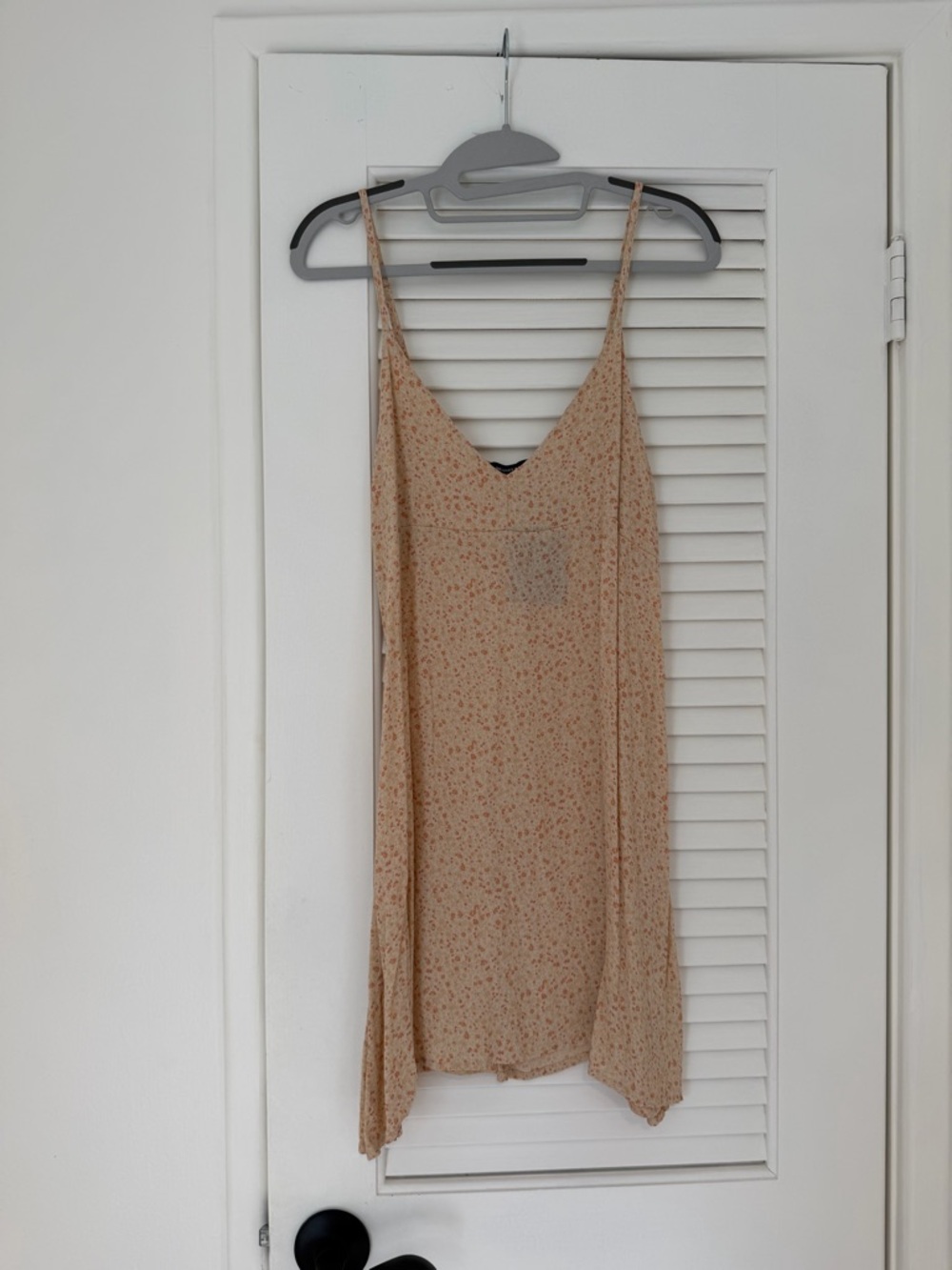 Brandy Melville Beige Floral Mini Dress